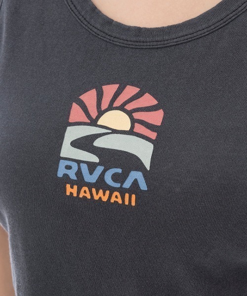 RVCA（ルーカ）の「【RVCA/ルーカ】　HAWAII FLOW TANK　ショート丈　タンクトップ（タンクトップ・レディース・ホワイト/ブラック・LARGE/MEDIUM/SMALL）」の4枚目の写真