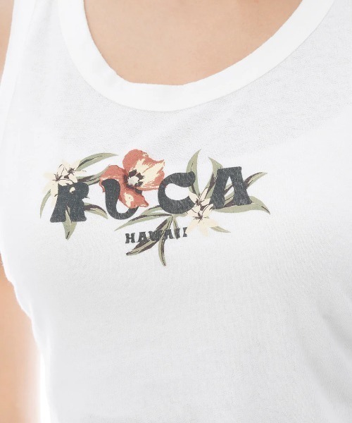RVCA（ルーカ）の「【RVCA/ルーカ】　HAWAII FLOW TANK　ショート丈　タンクトップ（タンクトップ・レディース・ホワイト/ブラック・LARGE/MEDIUM/SMALL）」の8枚目の写真
