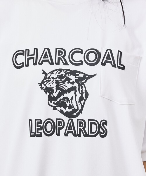 Rouge vif la cle（ルージュヴィフラクレ）の「【Americana/アメリカーナ×ORIGINAL Charcoal/オリジナル チャコール】Leopards Pocket　TechT -Shirt/Tシャツ（Tシャツ/カットソー・レディース・ホワイト/チャコールグレー・フリー）」の6枚目の写真