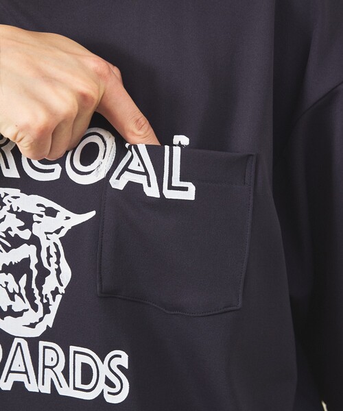 Rouge vif la cle（ルージュヴィフラクレ）の「【Americana/アメリカーナ×ORIGINAL Charcoal/オリジナル チャコール】Leopards Pocket　TechT -Shirt/Tシャツ（Tシャツ/カットソー・レディース・ホワイト/チャコールグレー・フリー）」の8枚目の写真