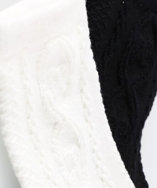 BRANSHES(ブランシェス)の「バックリボンソックス(ソックス/靴下・キッズ・ブラック/アイボリー・19-21㎝/16-18㎝/13-15㎝)」の7枚目の写真