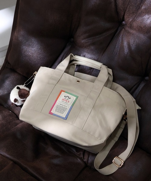 AVOCA(アヴォカ)の「【AVOCA/アヴォカ】2way Shoulder Tote Bags/2way ショルダー トート バッグ(ショルダーバッグ・レディース・ブラック/ベージュ/ネイビー・FREE)」の2枚目の写真