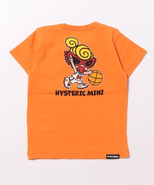 HYSTERIC MINI(ヒステリックミニ)の「HYSTERIC MINI HOOPS 半袖Tシャツ(Tシャツ/カットソー・キッズ・ブラック/ホワイト/オレンジ・80/90)」の4枚目の写真