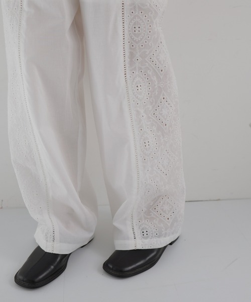 hellam(へラム)の「刺繍レースイージーパンツ(その他パンツ・レディース・ブラック/ホワイト・FREE)」の19枚目の写真