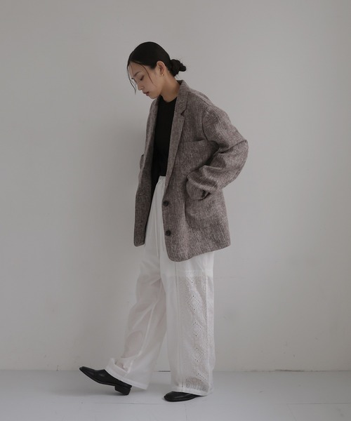 hellam(へラム)の「刺繍レースイージーパンツ(その他パンツ・レディース・ブラック/ホワイト・FREE)」の20枚目の写真