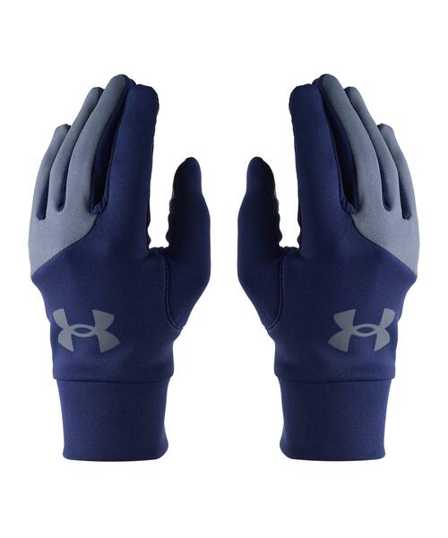 UNDER ARMOUR(アンダーアーマー)の「UAストーム ライナーグローブ (両手用)(ベースボール/キッズ)(手袋・キッズ・ネイビー・140cm/150cm)」の1枚目の写真