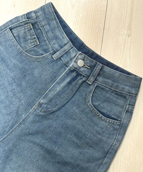 NANEA(ナネア)の「デニムワイドハーフパンツ(デニムパンツ・レディース・ブルー/ネイビー・SMALL/MEDIUM/LARGE/X-SMALL)」の17枚目の写真