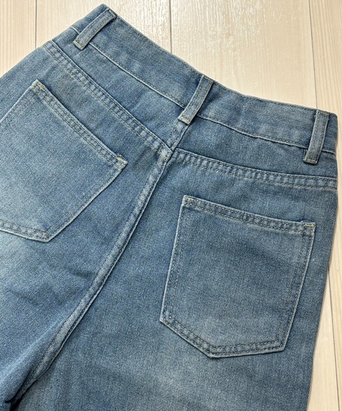 NANEA(ナネア)の「デニムワイドハーフパンツ(デニムパンツ・レディース・ブルー/ネイビー・SMALL/MEDIUM/LARGE/X-SMALL)」の16枚目の写真