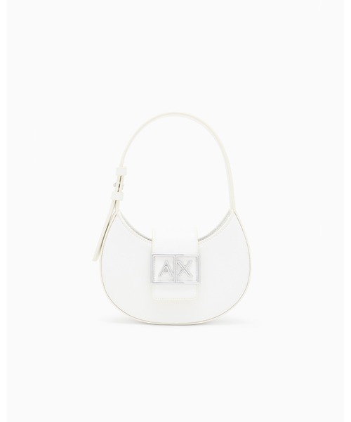 ホワイト ロゴ付き ハンドバッグ ARMANI EXCHANGE ハンドバッグ 「A|X アルマーニ エクスチェンジ」BOX