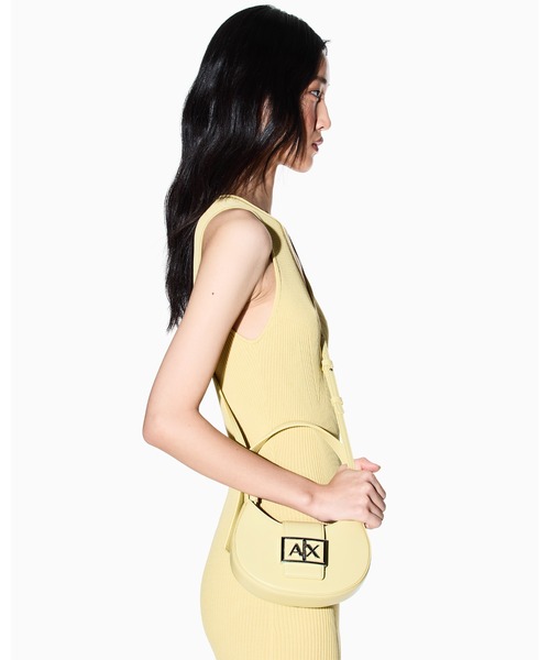 ARMANI EXCHANGE(アルマーニエクスチェンジ)の「【A|X アルマーニ エクスチェンジ】AXロゴ ホーボーミニバッグ(ハンドバッグ・レディース・オフホワイト/ライトイエロー/ブラック/オレンジ・FREE)」の14枚目の写真
