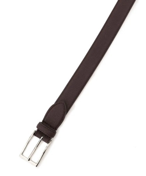 Perfect Suit FActory（パーフェクトスーツファクトリー）の「ストレッチカーブベルト（サフィアーノ）（ベルト・メンズ・ダークブラウン/ブラック・FREE）」の5枚目の写真
