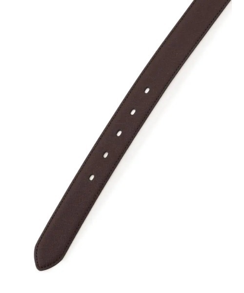 Perfect Suit FActory（パーフェクトスーツファクトリー）の「ストレッチカーブベルト（サフィアーノ）（ベルト・メンズ・ダークブラウン/ブラック・FREE）」の6枚目の写真