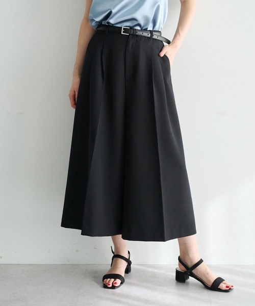 YECCA VECCA（イェッカヴェッカ）の「ベルトSETクロップド丈パンツ（その他パンツ・レディース・モカ/アイボリー/ブラック・FREE）」の16枚目の写真