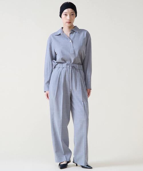 Tiara（ティアラ）の「2タックイージーパンツ（スラックス・レディース・ピンク/グレー/ネイビー・2/3）」の6枚目の写真