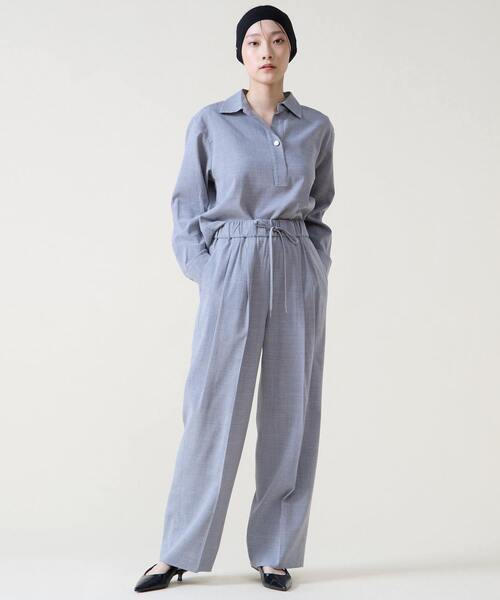 Tiara（ティアラ）の「2タックイージーパンツ（スラックス・レディース・ピンク/グレー/ネイビー・2/3）」の7枚目の写真