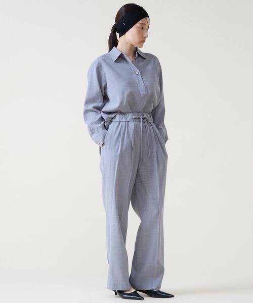 Tiara（ティアラ）の「2タックイージーパンツ（スラックス・レディース・ピンク/グレー/ネイビー・2/3）」の15枚目の写真