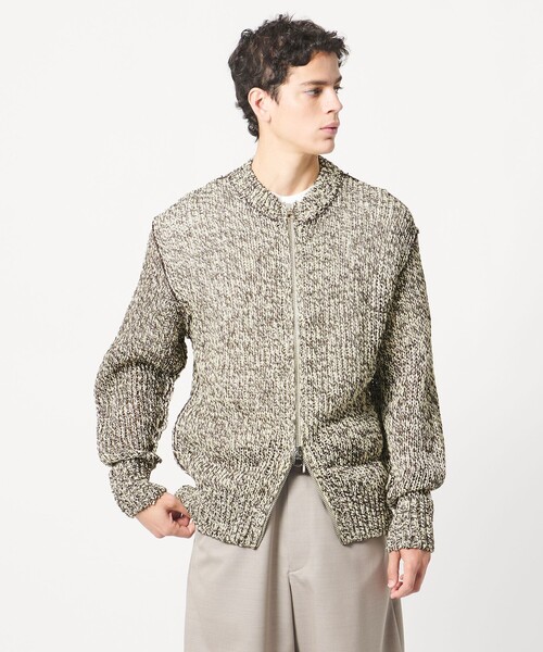 LOEFF(ロエフ)の「<LOEFF>ストローヤーン ライク カーディガン UNISEX(カーディガン/ボレロ・レディース・パープル/ダークブラウン・2/1/0)」の19枚目の写真