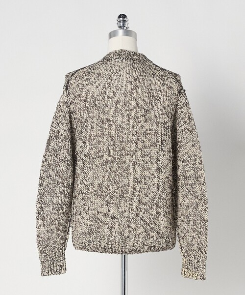 LOEFF(ロエフ)の「<LOEFF>ストローヤーン ライク カーディガン UNISEX(カーディガン/ボレロ・レディース・パープル/ダークブラウン・2/1/0)」の8枚目の写真