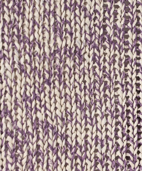 LOEFF(ロエフ)の「<LOEFF>ストローヤーン ライク カーディガン UNISEX(カーディガン/ボレロ・レディース・パープル/ダークブラウン・2/1/0)」の15枚目の写真