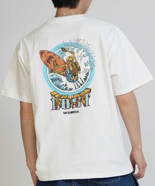 lost(ロスト)の「lost/ロスト メンズ 半袖 Tシャツ LM6S-2114(Tシャツ/カットソー・メンズ・パープル系その他/ホワイト/ブラック/ブラック系その他・M/XL/L)」の1枚目の写真
