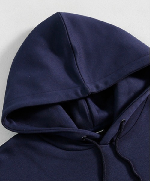 NOWLE（ノウル）の「【NOWLE】navy 筆記体デザイン ロゴ プリント プルオーバーパーカー（パーカー・メンズ・ネイビー・X-LARGE/LARGE/MEDIUM/SMALL）」の10枚目の写真