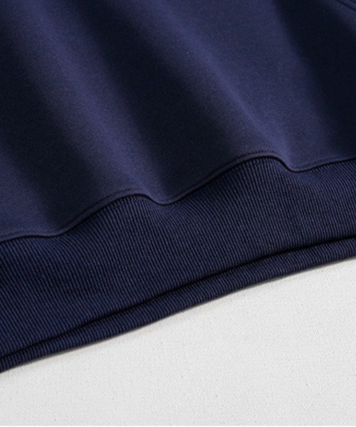 NOWLE（ノウル）の「【NOWLE】navy 筆記体デザイン ロゴ プリント プルオーバーパーカー（パーカー・メンズ・ネイビー・X-LARGE/LARGE/MEDIUM/SMALL）」の15枚目の写真