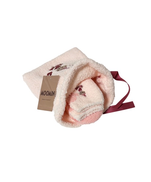 MOOMIN（ムーミン）の「【 MOOMIN 】 もこもこソックスイン巾着 22W11（ソックス/靴下・レディース・ピンク/ブルーグリーン・23-25cm）」の10枚目の写真