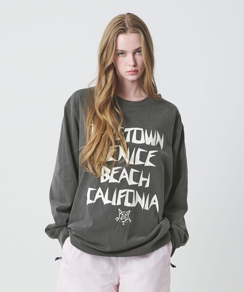 DOGTOWN(ドッグタウン)の「<DOGTOWN × CGS.>ピグメント ロング スリーブ Tシャツ 2(Tシャツ/カットソー・メンズ・ブラウン系/ダークグレー/オフホワイト・M/L/XL)」の3枚目の写真