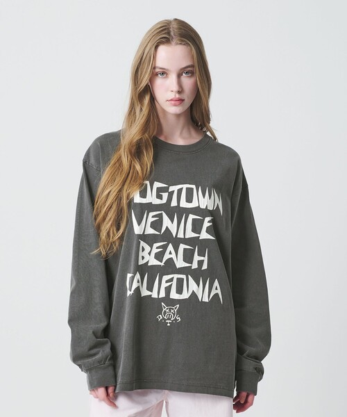 DOGTOWN(ドッグタウン)の「<DOGTOWN × CGS.>ピグメント ロング スリーブ Tシャツ 2(Tシャツ/カットソー・メンズ・ブラウン系/ダークグレー/オフホワイト・M/L/XL)」の4枚目の写真