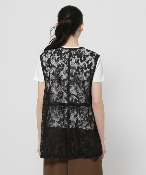 niko and...（ニコアンド）の「レース&メッシュ2WAYベスト（ベスト・レディース・ブラック/オフホワイト/その他9・FREE）」の14枚目の写真