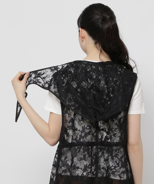 niko and...（ニコアンド）の「レース&メッシュ2WAYベスト（ベスト・レディース・ブラック/オフホワイト/その他9・FREE）」の15枚目の写真