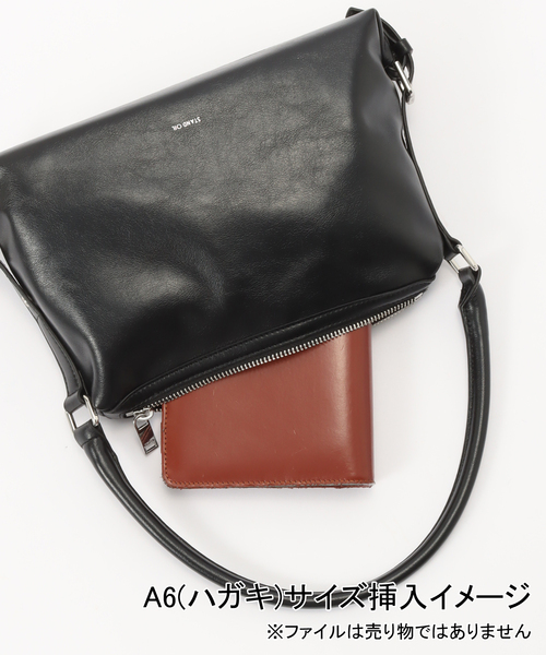 STANDOIL（スタンドオイル）の「【Geek Office / ギークオフィス】STAND OIL / Mushy Bag Mini（ハンドバッグ・レディース・ブラック・FREE）」の4枚目の写真