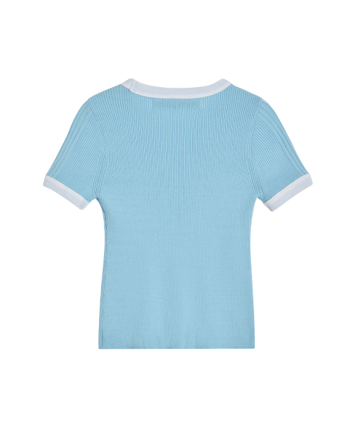 Rest&Recreation（レストアンドレクリエーション）の「RIBBED COLORATION KNIT - SKY BLUE（ニット/セーター・レディース・その他・ONE）」の3枚目の写真