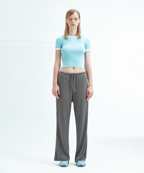 Rest&Recreation（レストアンドレクリエーション）の「RIBBED COLORATION KNIT - SKY BLUE（ニット/セーター・レディース・その他・ONE）」の4枚目の写真