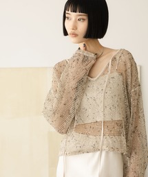 LOWRYS FARM | ネップメッシュプルオーバーＬＳ 657820(その他トップス)