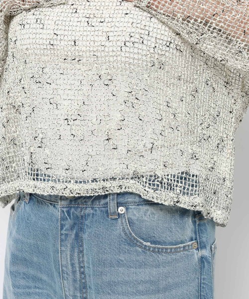 LOWRYS FARM（ローリーズファーム）の「ネップメッシュプルオーバーＬＳ 657820（その他トップス・レディース・アイボリー/ベージュ/グレー・FREE）」の9枚目の写真