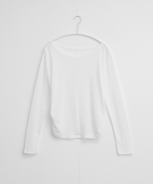 for/c（フォーシー）の「MIXカラーL/Sトップス【サスティナブル】（Tシャツ/カットソー・レディース・オフホワイト/グレー/ピンク/インディゴブルー・L/M）」の17枚目の写真