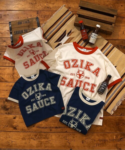 BREEZE（ブリーズ）の「【リンク】オジカソースTシャツ(子ども)（Tシャツ/カットソー・キッズ・オフホワイト/ネイビー・100/110/120/130/140）」の6枚目の写真