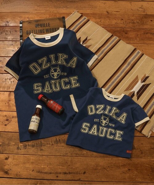 BREEZE（ブリーズ）の「【リンク】オジカソースTシャツ(子ども)（Tシャツ/カットソー・キッズ・オフホワイト/ネイビー・100/110/120/130/140）」の7枚目の写真