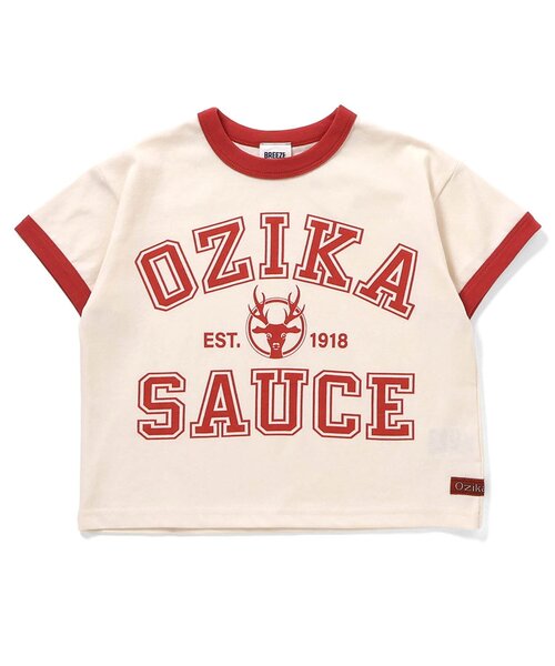 BREEZE（ブリーズ）の「【リンク】オジカソースTシャツ(子ども)（Tシャツ/カットソー・キッズ・オフホワイト/ネイビー・100/110/120/130/140）」の5枚目の写真