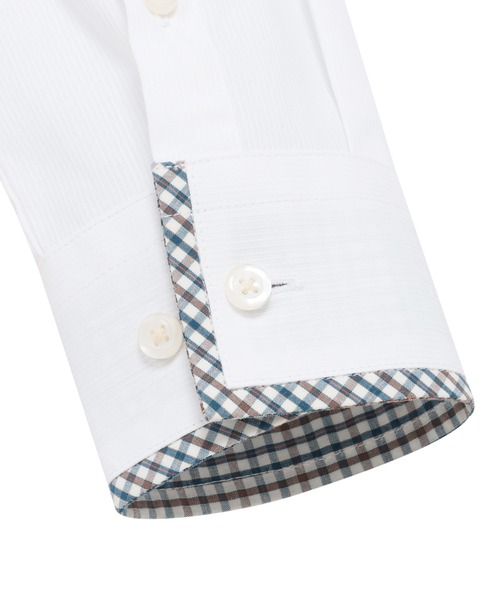 TOKYO SHIRTS（トウキョウシャツ）の「【透け防止】 形態安定ノンアイロン ワイド 長袖ビジネスワイシャツ（ビジネスシャツ・レディース・ホワイト・S/M/L/XS/LL/XL）」の4枚目の写真