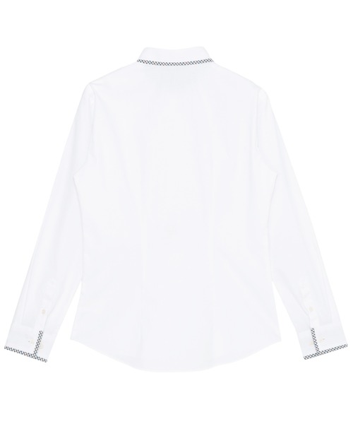 TOKYO SHIRTS（トウキョウシャツ）の「【透け防止】 形態安定ノンアイロン ワイド 長袖ビジネスワイシャツ（ビジネスシャツ・レディース・ホワイト・S/M/L/XS/LL/XL）」の2枚目の写真