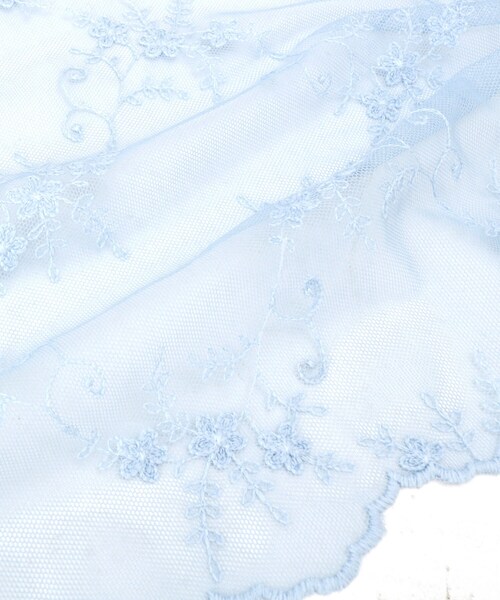 ITS'DEMO（イッツデモ）の「【洗濯可】スカラップフラワーレースストール（ストール/ショール・レディース・アイボリー/ベビーピンク/ライトブルー・00）」の5枚目の写真