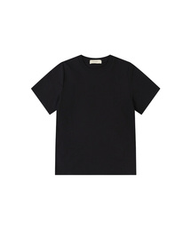 SITP5242 スリムレギュラーハーフ袖Tシャツ_ブラック