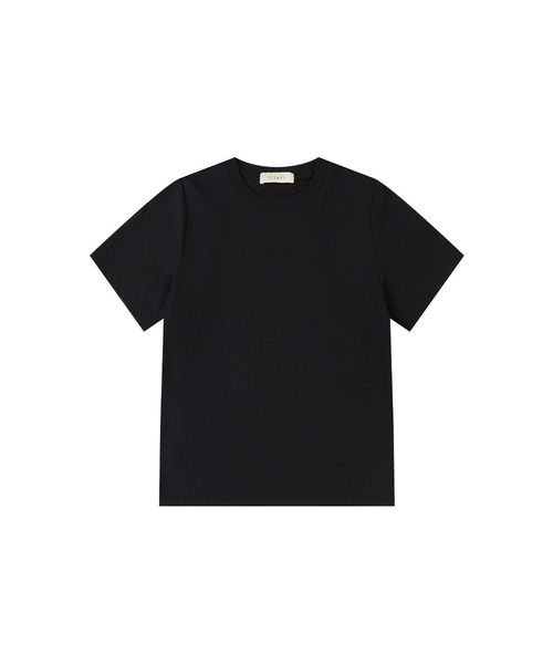 SIYAZU(シヤジュ)の「SITP5242 スリムレギュラーハーフ袖Tシャツ_ブラック(Tシャツ/カットソー・レディース・ブラック・ONE)」の1枚目の写真