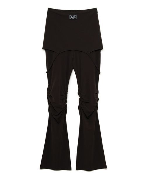 SORIN(ソリン )の「Print Gathered Layered Pants/プリント ギャザーレイヤードパンツ(その他パンツ・レディース・ダークブラウン/オフホワイト・38/36)」の12枚目の写真