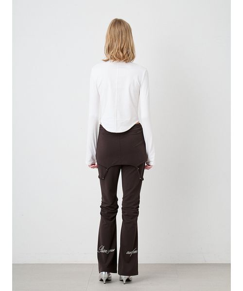 SORIN(ソリン )の「Print Gathered Layered Pants/プリント ギャザーレイヤードパンツ(その他パンツ・レディース・ダークブラウン/オフホワイト・38/36)」の19枚目の写真