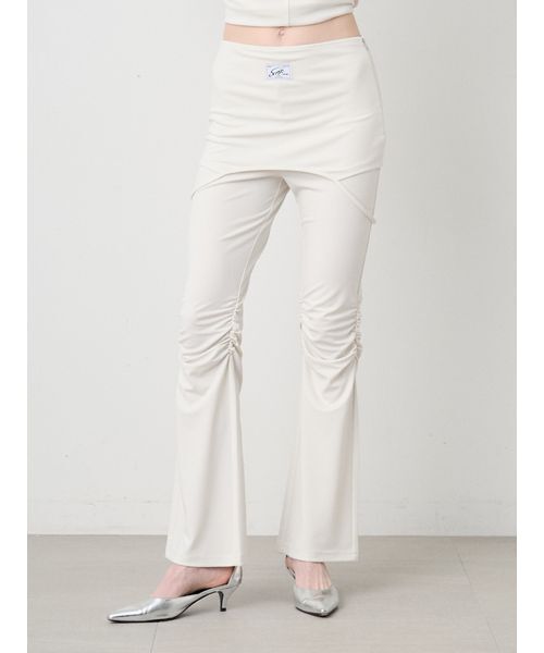 SORIN(ソリン )の「Print Gathered Layered Pants/プリント ギャザーレイヤードパンツ(その他パンツ・レディース・ダークブラウン/オフホワイト・38/36)」の22枚目の写真