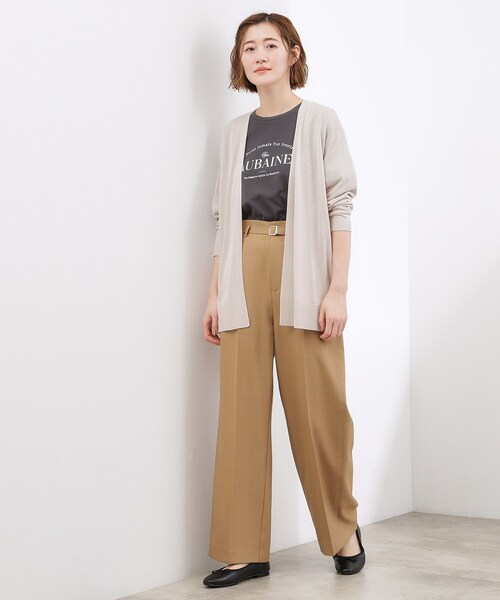 grove（グローブ）の「【接触冷感／UVカットetc】ベーシックロングカーディガン（カーディガン/ボレロ・レディース・ライトグレー/ブラック/ナチュラル・02/00/04/05）」の13枚目の写真