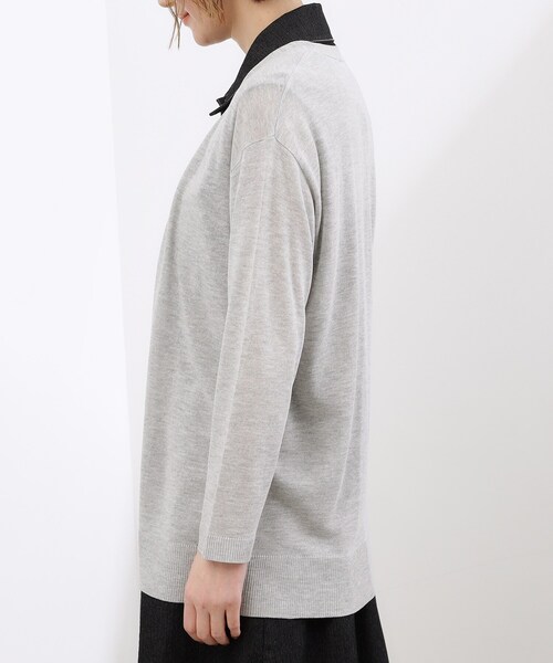 grove（グローブ）の「【接触冷感／UVカットetc】ベーシックロングカーディガン（カーディガン/ボレロ・レディース・ライトグレー/ブラック/ナチュラル・02/00/04/05）」の17枚目の写真